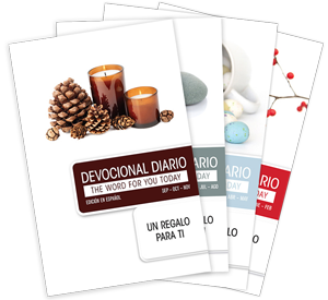 Cuatro ediciones del devocional impreso